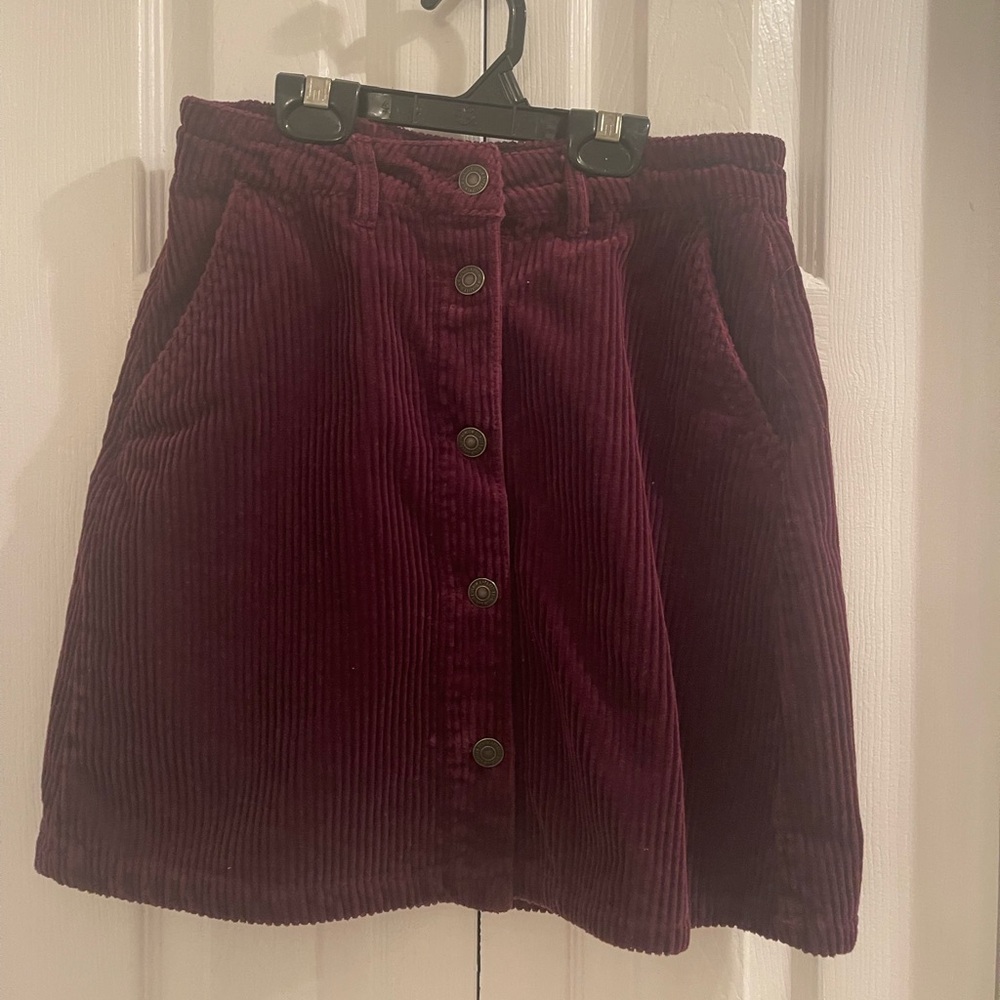 Corduroy Mini Skirt